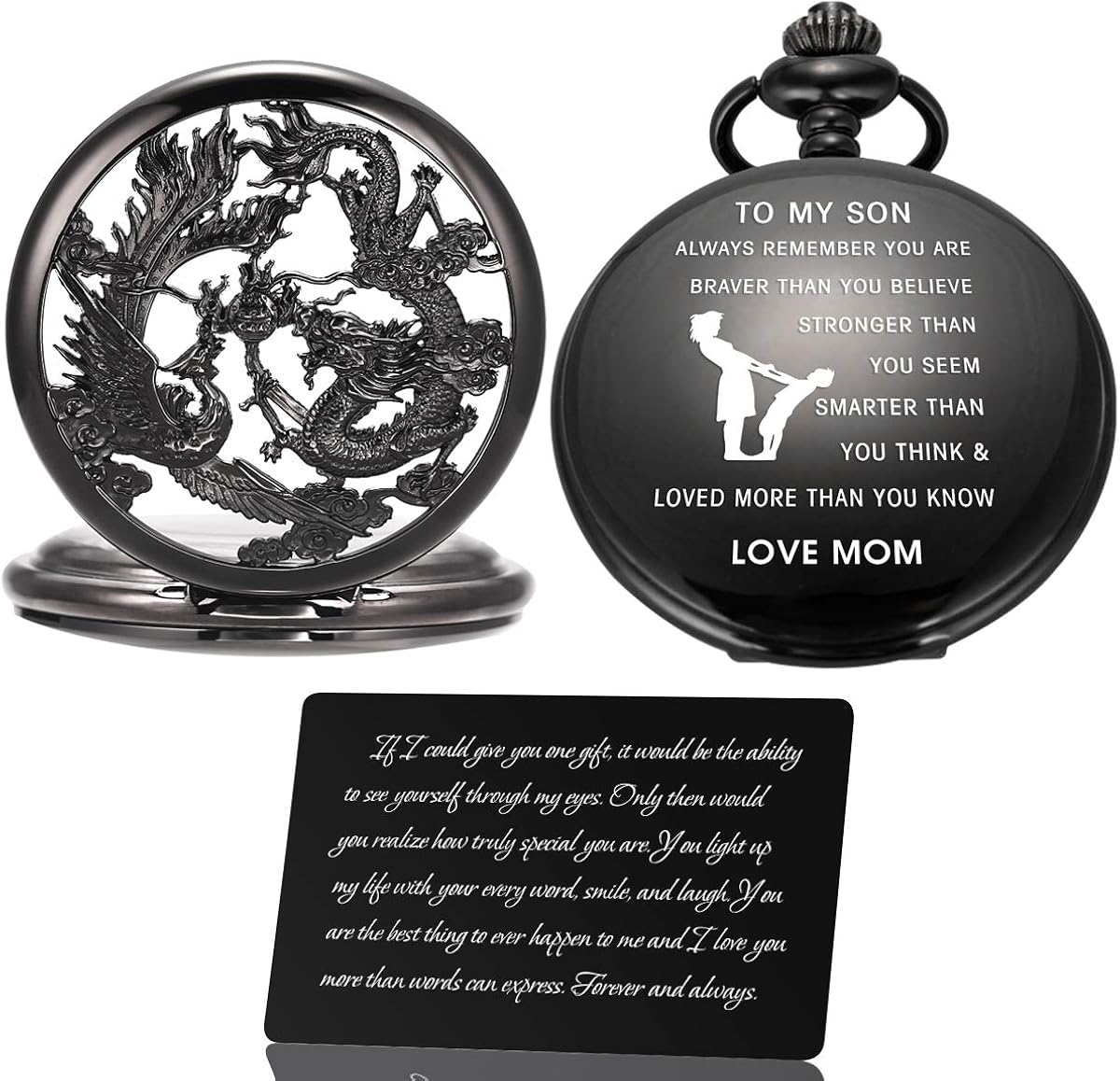 Pocket Watches, Pocket Watch to Son, Personalized Pocket