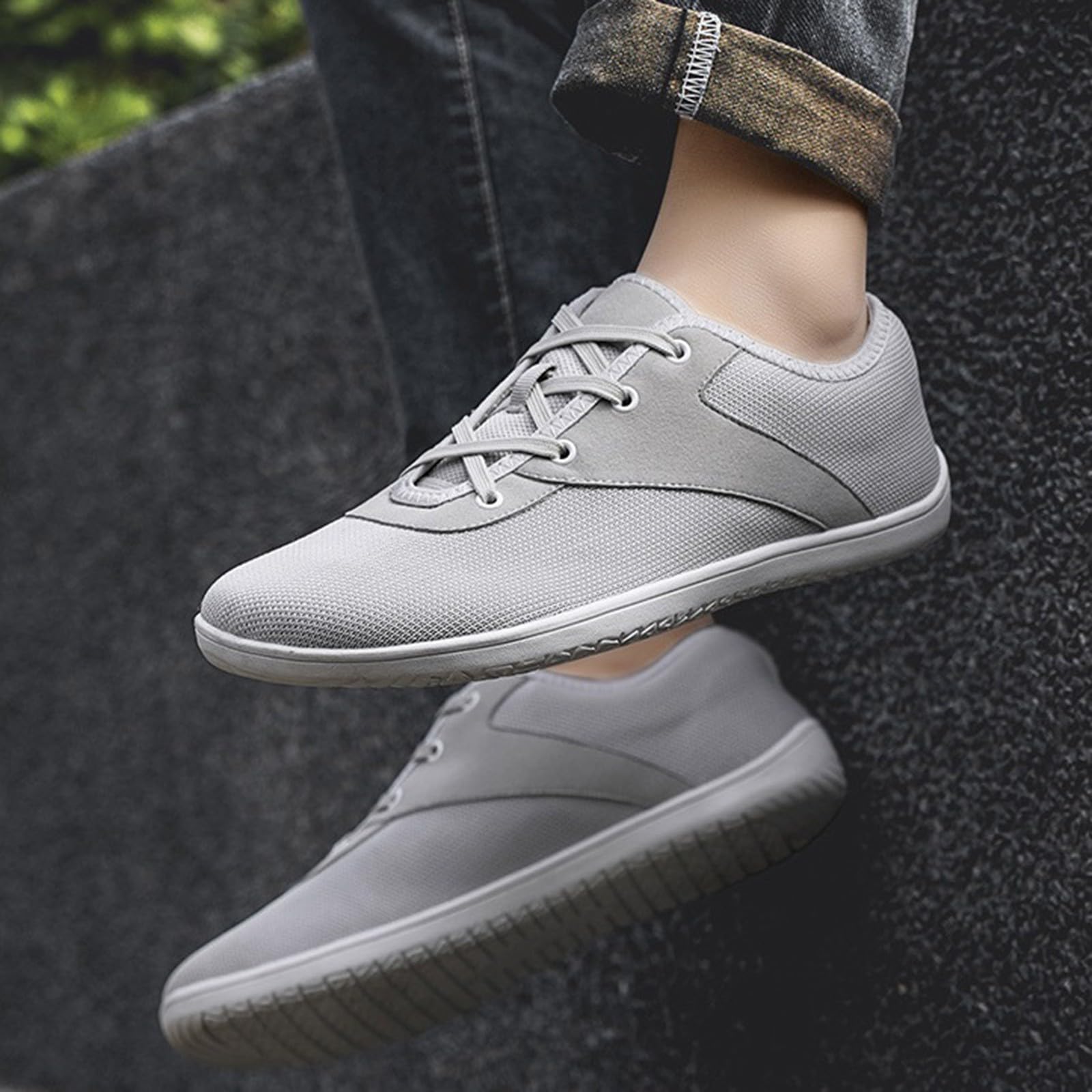 Generisch Zapatos de hombre Zapatillas - Zapatillas de correr para hombre, ligeras, transpirables, zapatos de caminar anchos, zapatos informales, para el tiempo libre, de malla, zapatillas de deporte