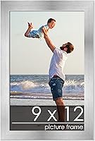 Vista 274 de Marco de 28 x 36 pulgadas de madera de peltre plateado con plexiglás acrílico UV, parte trasera de tablero de espuma y accesorios incluidos