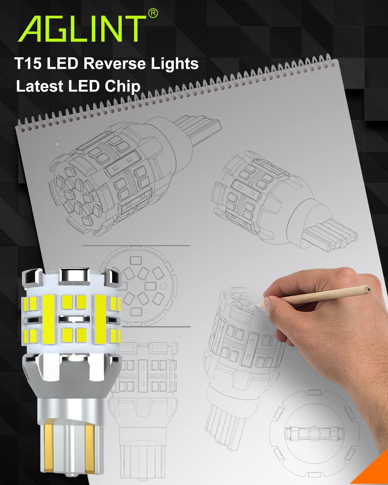 T15 W16W LED Żarówki CANBUS Bez Błędów 42SMD 921 912 955 Klin do Samochodowych świateł cofania tylnych Wstecznych Światło 12V 24V 6500K Biały Zestaw 2 szt