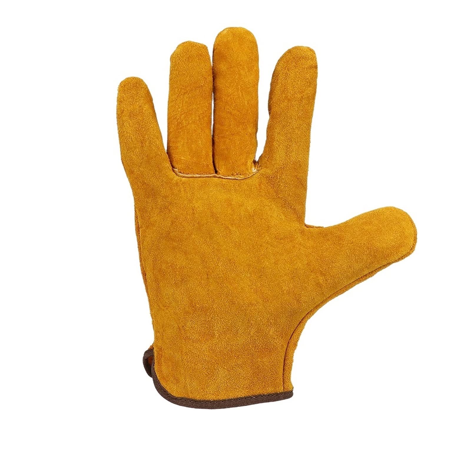 Welding Supplies Work Gloves Leather Men Working Welding Safety Protective Wear-Resisting Construction Gloves，Leather Welder Gloves(Gloves 1 Pair)