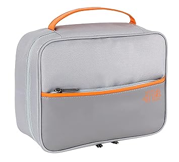 House of Quirk Electronics Travel Organizer, Single Layer Cable Organizer Bag Watreproof Electronics Accessories Storage Bag for Cord, Charger, Phone, Power Bank, Hard Drive (Grey)