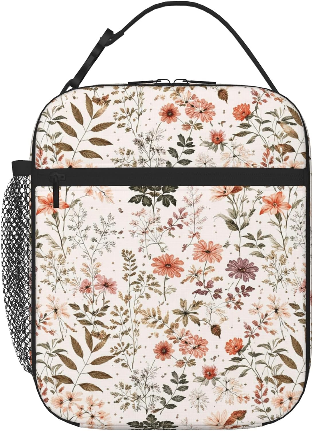 Black Flower Lunch Box For Kid