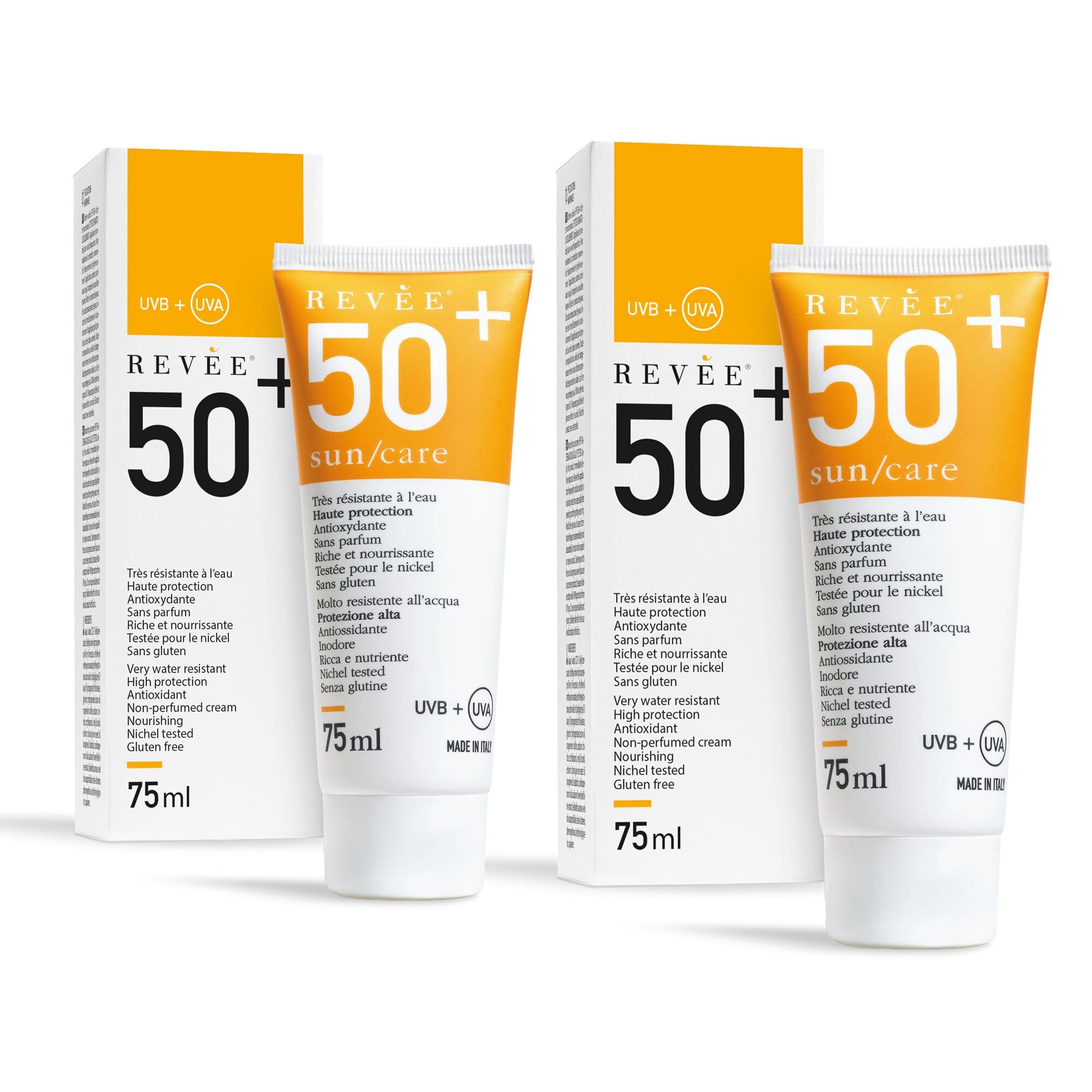 REVÉE Sun Care, Protezione Solare Cicatrici - SPF 50+ Viso e Corpo – Protegge Cicatrici, nei, Macchie Solari – Made in Italy – Nickel Tested, Gluten Free – 150 ml