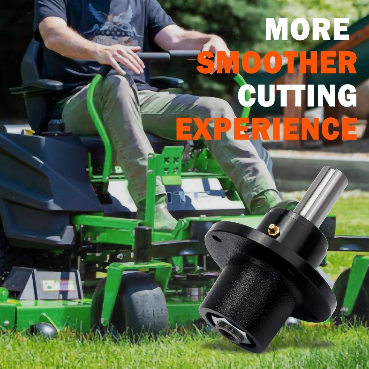 Spindle Mandrel Assembly Replace SCAG 461663 46631 46400, Ferris 1530301 Oregon 82-325 Rotary 9153 Raisman 80-11-726 Stens 285-597, Compatible with 48" 52" 61" Deck (2PCS)