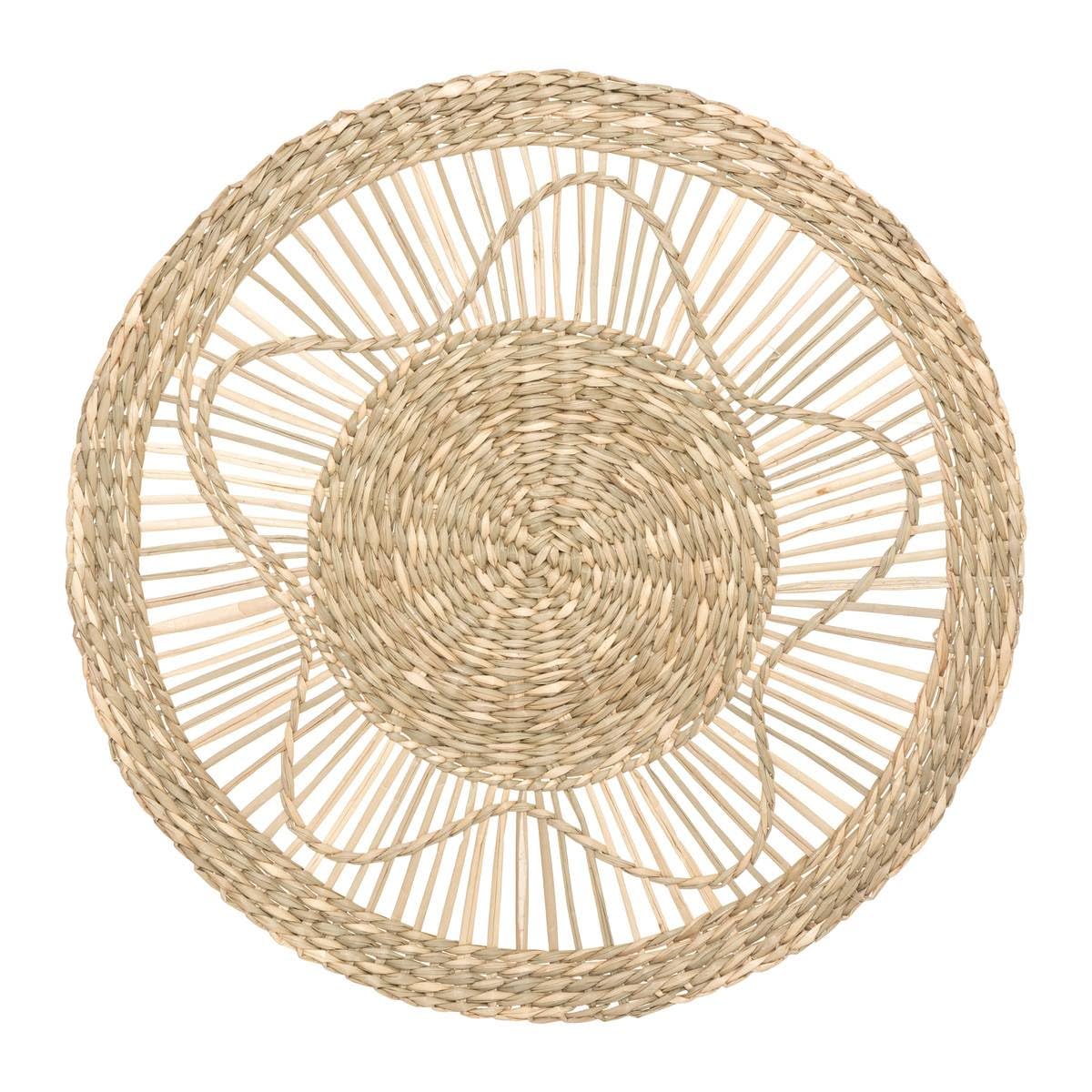 Atmosphera - Zestaw 3 dekoracji ściennych z Seagrass D 38-28 i 18 cm
