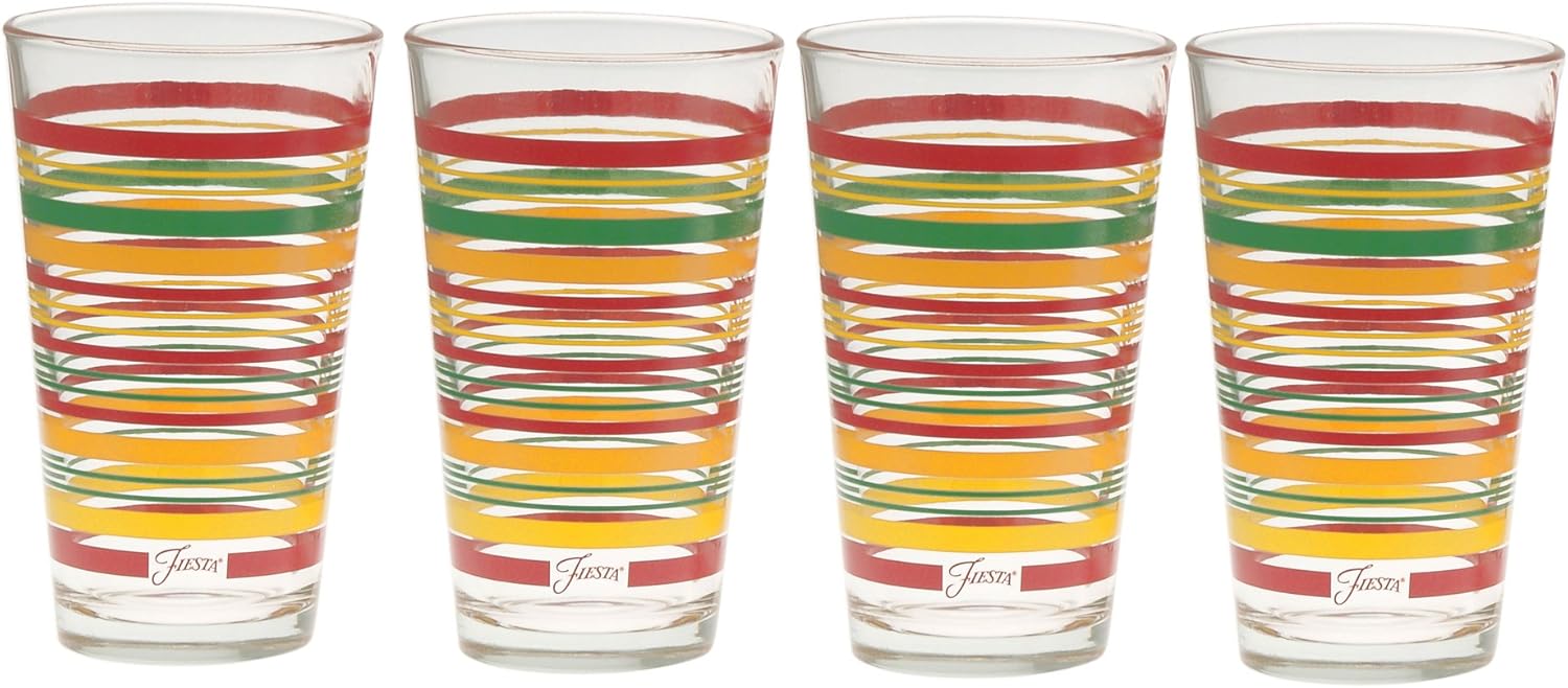 CULVER Fiesta Tangerine Stripe 16Ounce Tapered Cooler