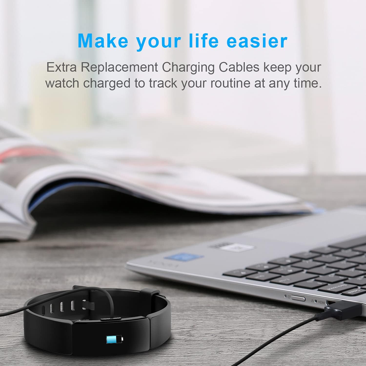 Replacement Charger Cable for Fitbit Inspire HR, Liberia Ubuy