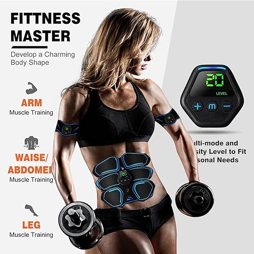 Miniatura 3 de Ab, estimulador muscular, estimulador de abdominales, estimulador muscular de grado militar, máquina de abdominales para abdominales, brazo y