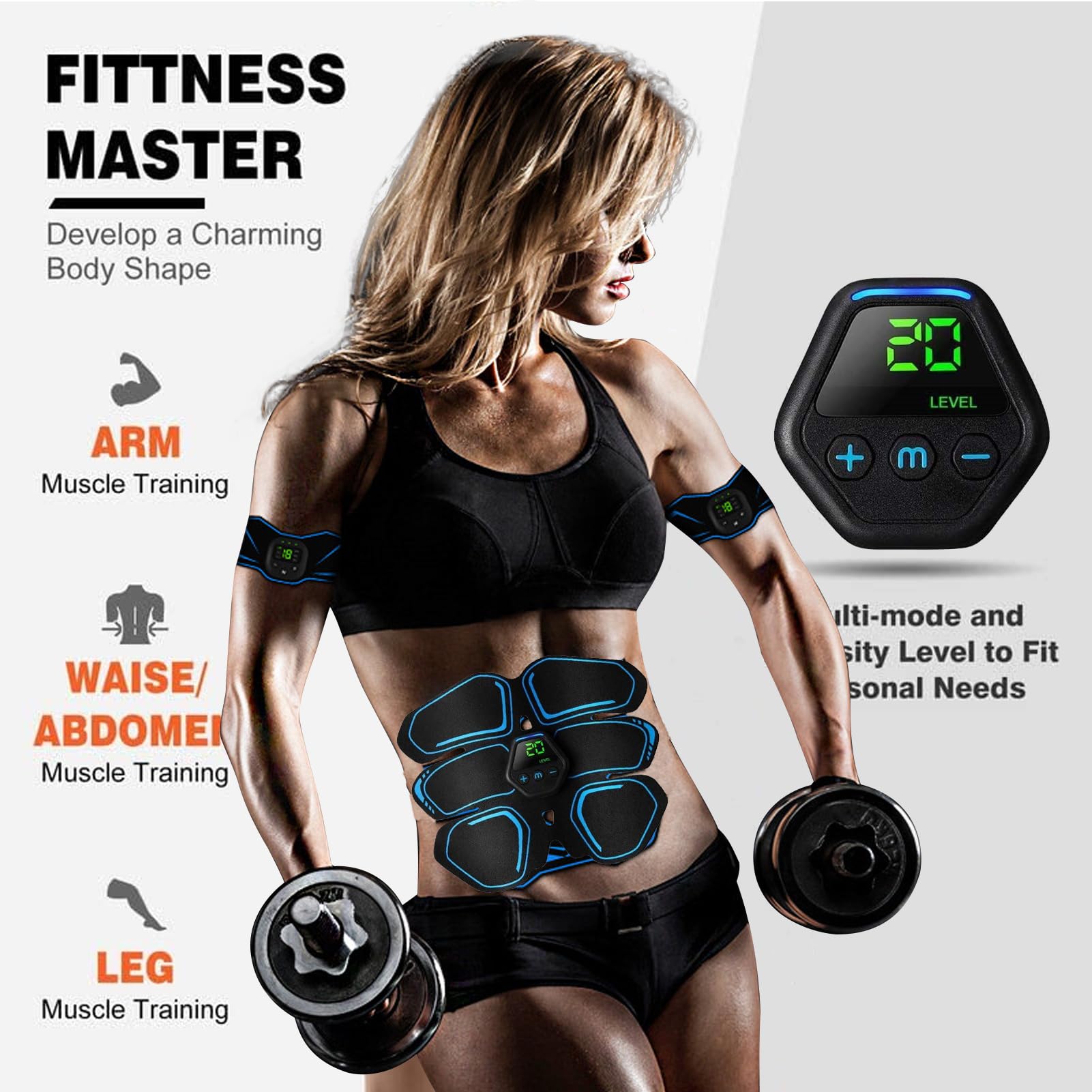 Flextone Best Abs Stimulator Muscle Toner FlexTone Ab Stimulator