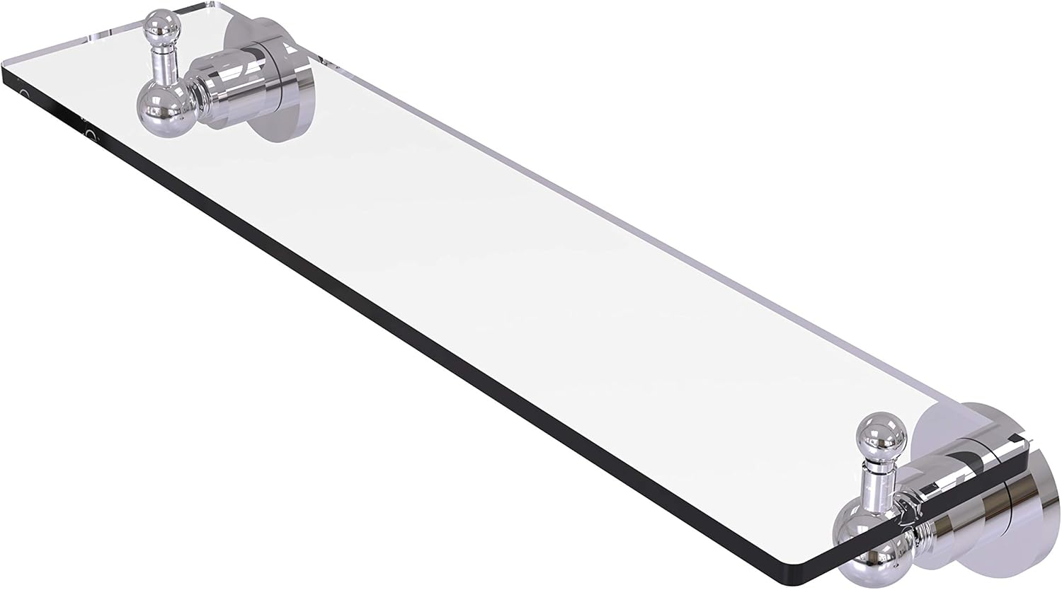 Allied Brass AP-1/16-LVN Astor Place 16 inch Glass Vanity Shelf with Beveled Edges, Lavender