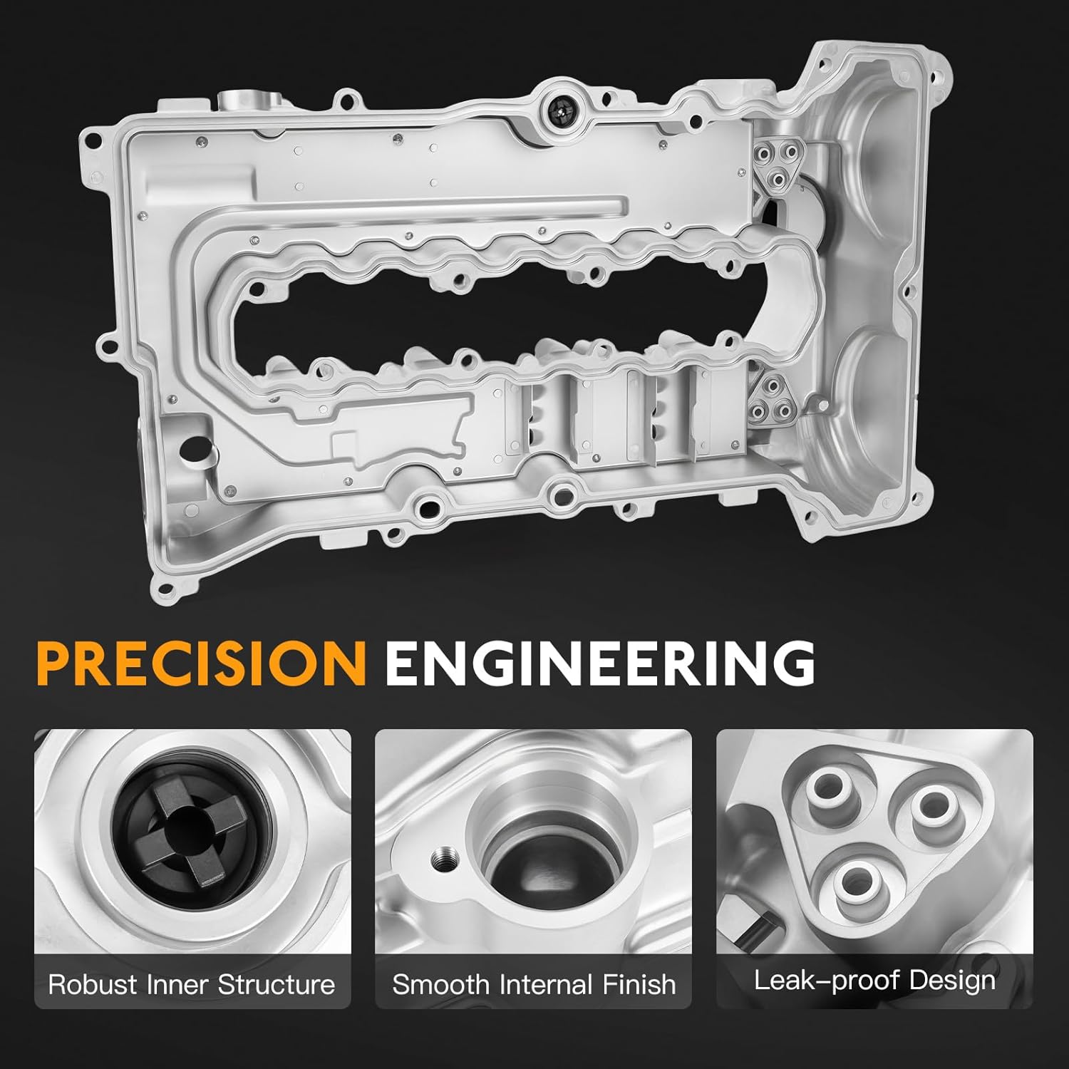 25204723 Engine Valve Cover & Gasket Kit Fit for Chevy Malibu 2016-2022, Cruze 2016-2019, Trax 2021-2022, for Buick Encore 2016-2022, 1.4L 1.5L - Replace 98MC22G 74314ZFMP 86615JTPP 12699254