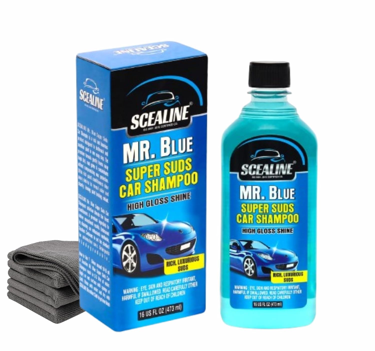 Foam Car Wash Shampoo Concentrate - 500ml High Foam for Deep Cleaning | Remove Tough Dirt | Safe on Paint | pH Neutral, Thick Super Suds Shine Enhancing Formula with Microfiber Cloth – 500ml-image-21