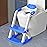 Potty Training Seat SKYROKU Potty Training Toilet with Step Stool Ladder, for Kids Boys Girls Toddlers - Comfortable Safe Potty Seat with Anti-Slip Pads Ladder (8899+DarkBlue)