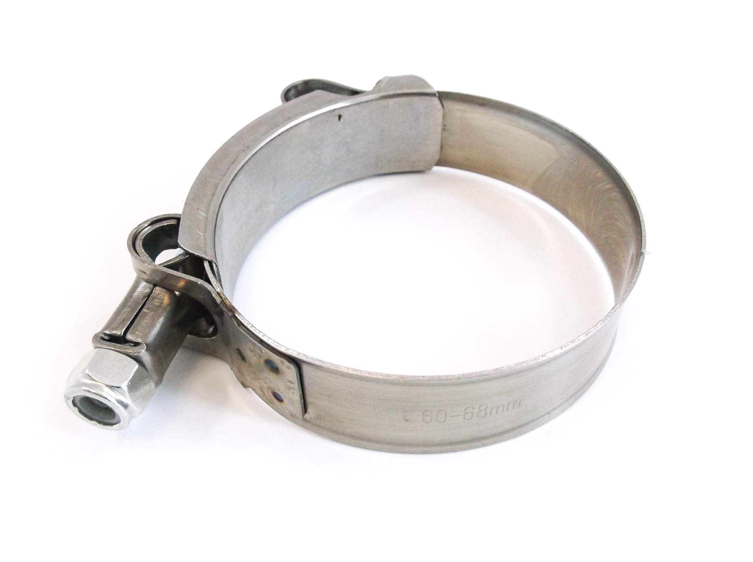 10x 304 Stainless Steel T-Bolt Clamps For Turbo/Silicone Hoses – 2.5" Size (64–74mm) – Premium Hose Clamps