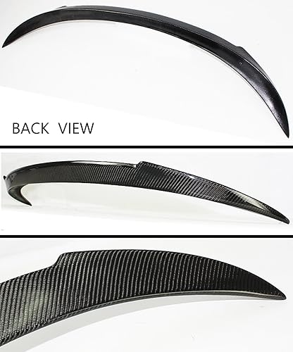 Miniatura 2 de Cuztom Tuning Se adapta a 2012-2017 BMW F13 F06 640i 650i M6 V estilo fibra de carbono alerón tapa de alerón