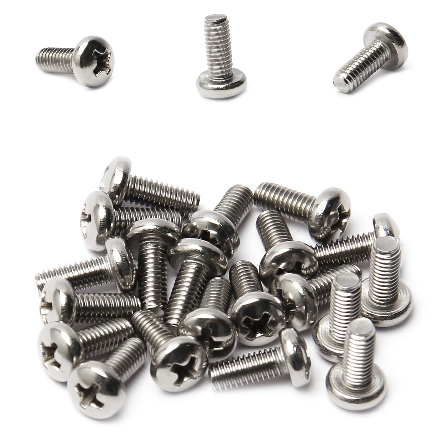 M4 Machine Screws - 30 Pack Stainless Steel -12