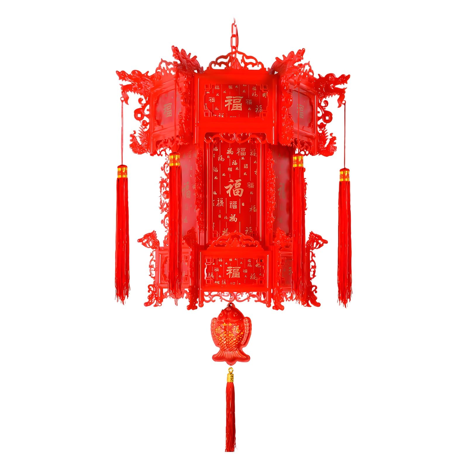 nxjaSDH Red hanging lanterns, Exquisite Chinese Party Decorations, Walking Lanterns with Tassels, Rotatable Palace Lamp for New Year, Spring Festival