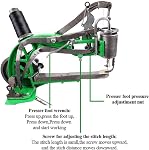 YUEWO DIY Cobbler Sewing Machine Shoe Sewing Machine Mending Cotton Nylon Line Manual Shoe Repair Machine