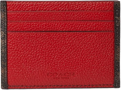 Miniatura 2 de COACH Estuche para tarjetas planas refinadas TruffleSport Red Estuche plano refinado para tarjetas