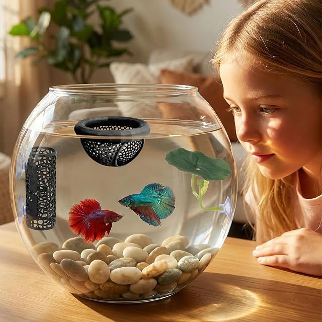 Foto 7 de 8 de ZYEKIU 3 piezas de accesorios de peces Beta, hamaca Beta, accesorios para peceras beta
