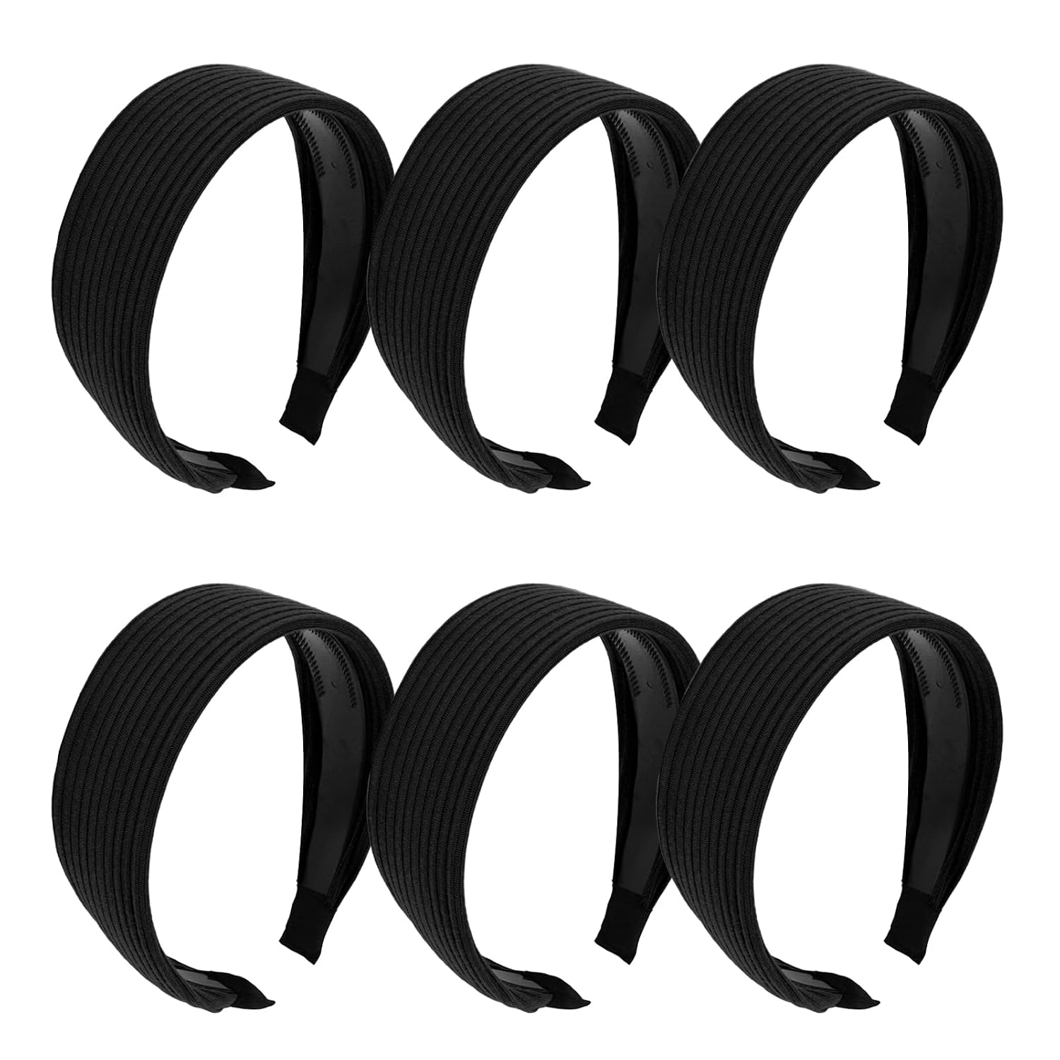 Wecoe Wide Ribbed Headbands for Women - Comfortable Hair Accessories