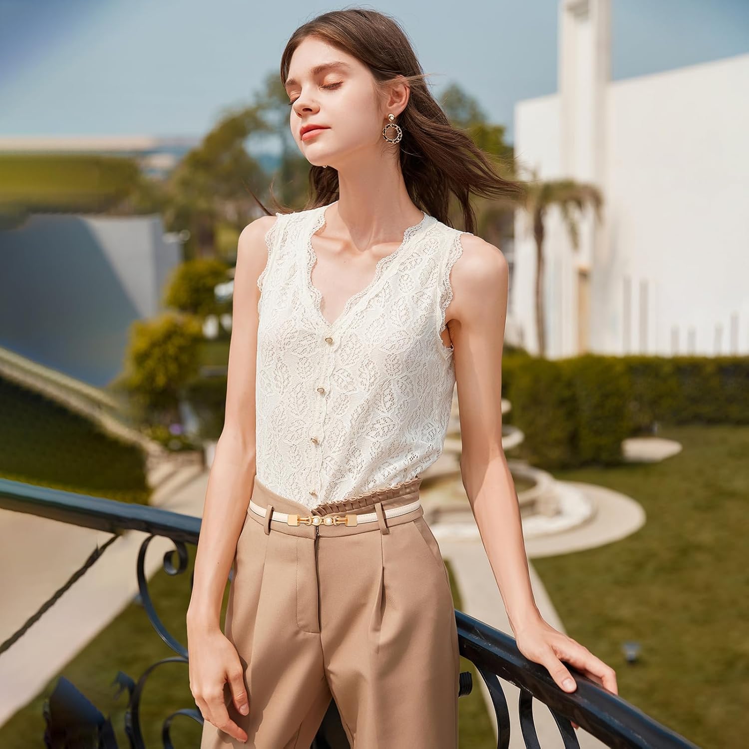 Adjustable Belts for Womens Skinny Waist Belt with Alloy Buckle for Dresse Jeans Belt - Image 5