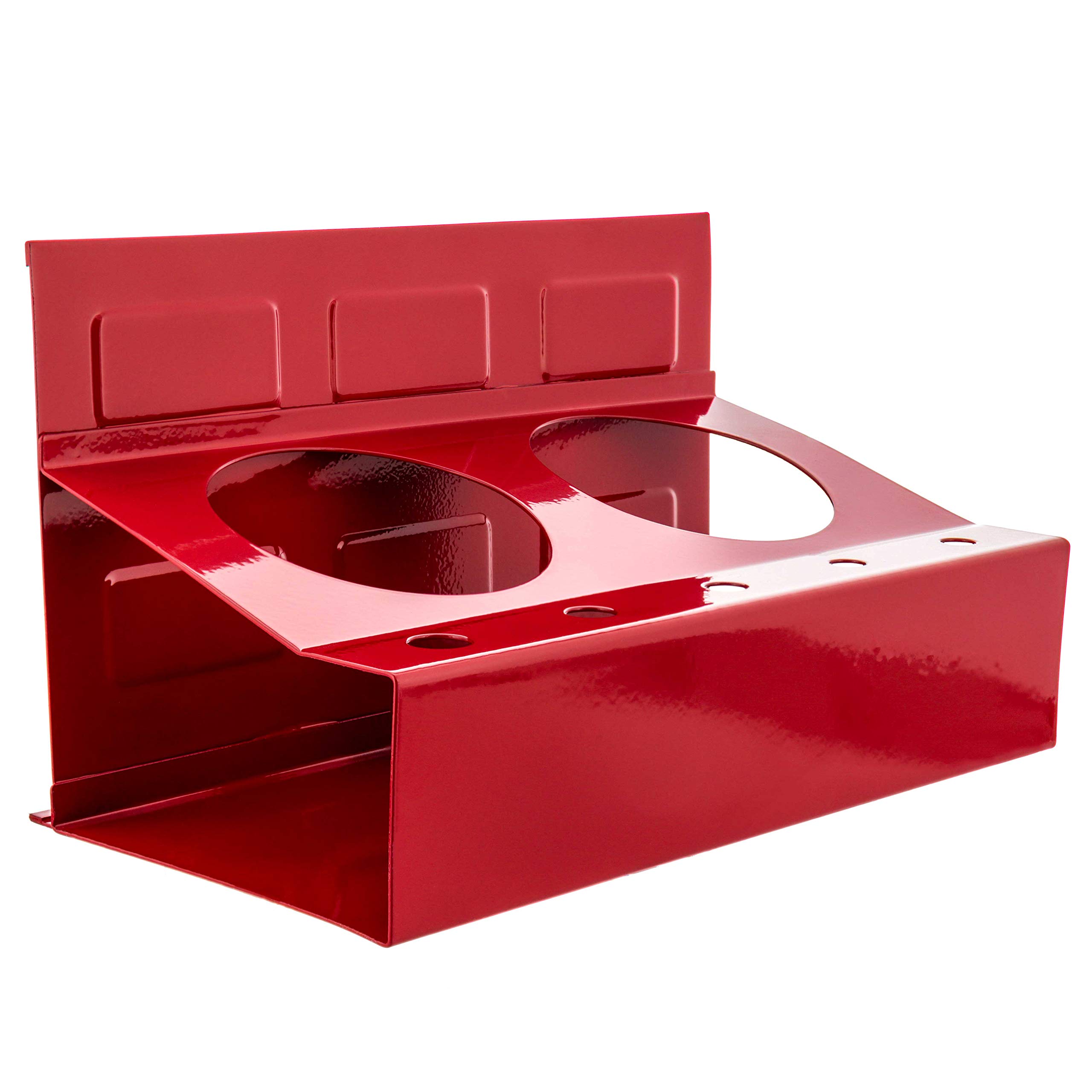 TCP GlobalMagnetic Aerosol Spray Can and Screwdriver Holder Tray - Holds 2 Spray Cans, Paint, Lubricant, Bottles, and 5 Screwdrivers - Attach to Toolbox, Wall Cabinet, Bodyshop, Workshop, Garage Cart