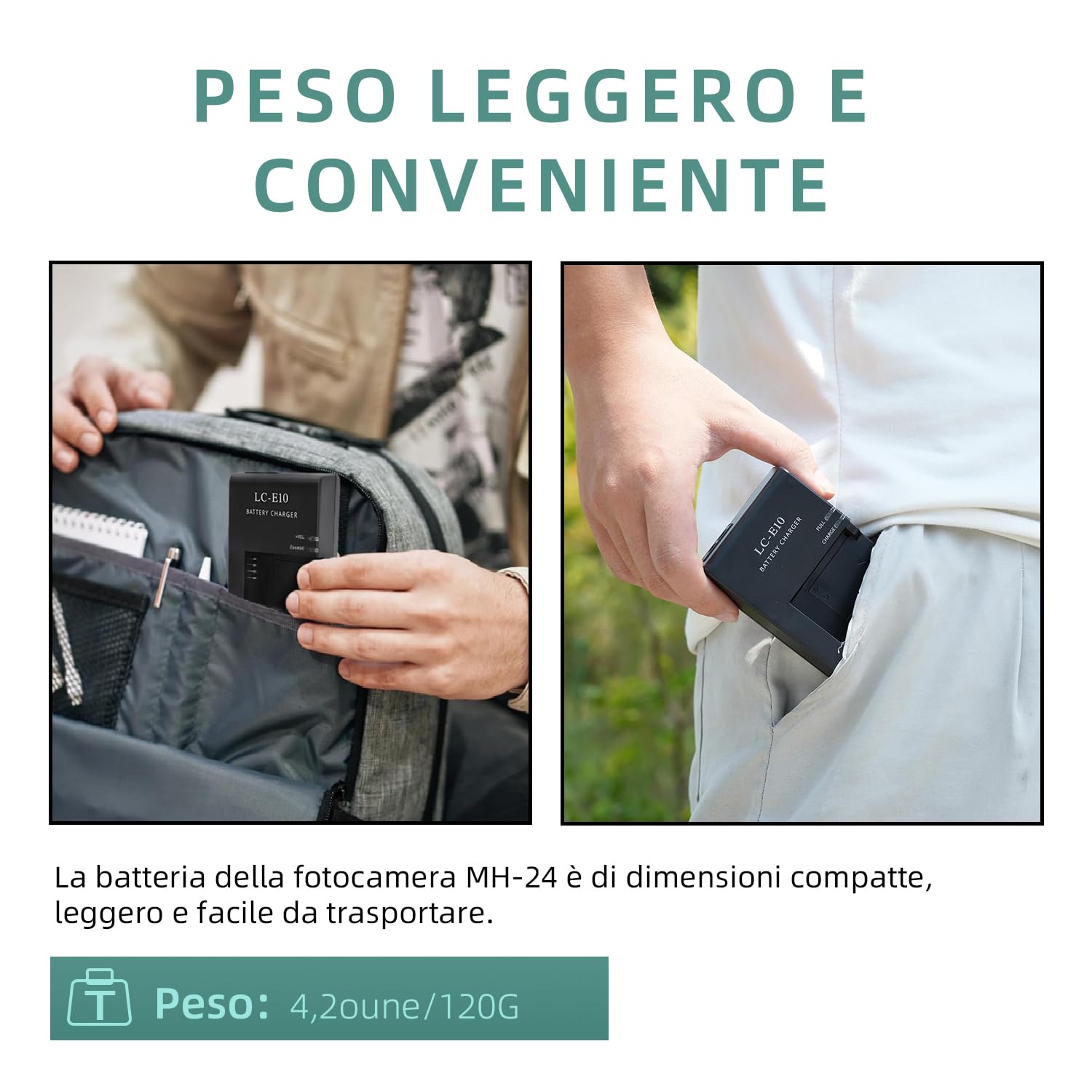 LC-E10 LC-E10C Caricabatterie per batteria per fotocamera Applies to LP-E10 batterie compatibile con Canon EOS Rebel T3 T5 T6 T7 T100 Kiss X50 X70 X80 X90 1100D 1200D 1300D 1500D 4000D fotoc