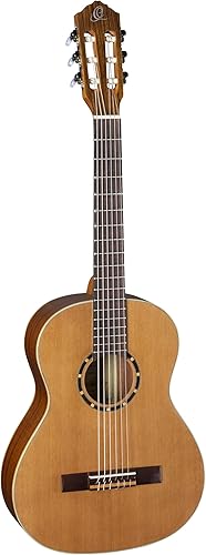 Miniatura 140 de Serie Familiar Guitarra Clásica de Nylon Tamaño 1/4 con Bolsa Tapa de cedro - Natural - Satén