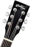 Vista 5 de Ashthorpe Paquete de guitarra acústico-eléctrica Dreadnought de tamaño completo - Maderas tonales premium - Negro