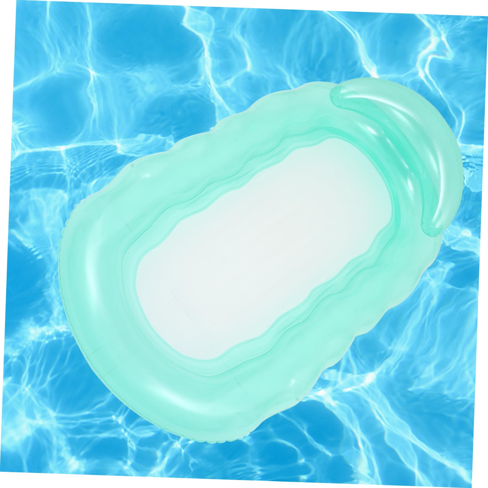 SOIMISS Aufblasbare Pool Hängematte Wasserschwimmliege Schwerlast Schwimmhängematte Klappbar Leicht Tragbar Für Erwachsene Pools Schwimmbecken Outdoor Wasserspaß