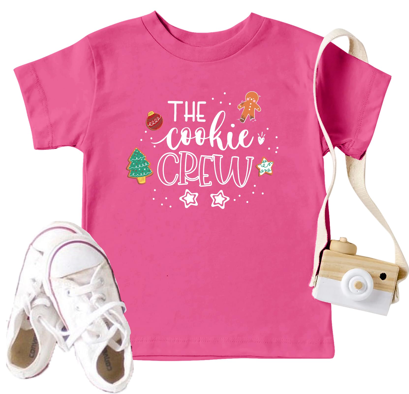 Christmas Cookie Shirt Toddler Boys Girls Cookie Crew T-Shirt Xmas Gifts Tee Tops Holiday Outfits