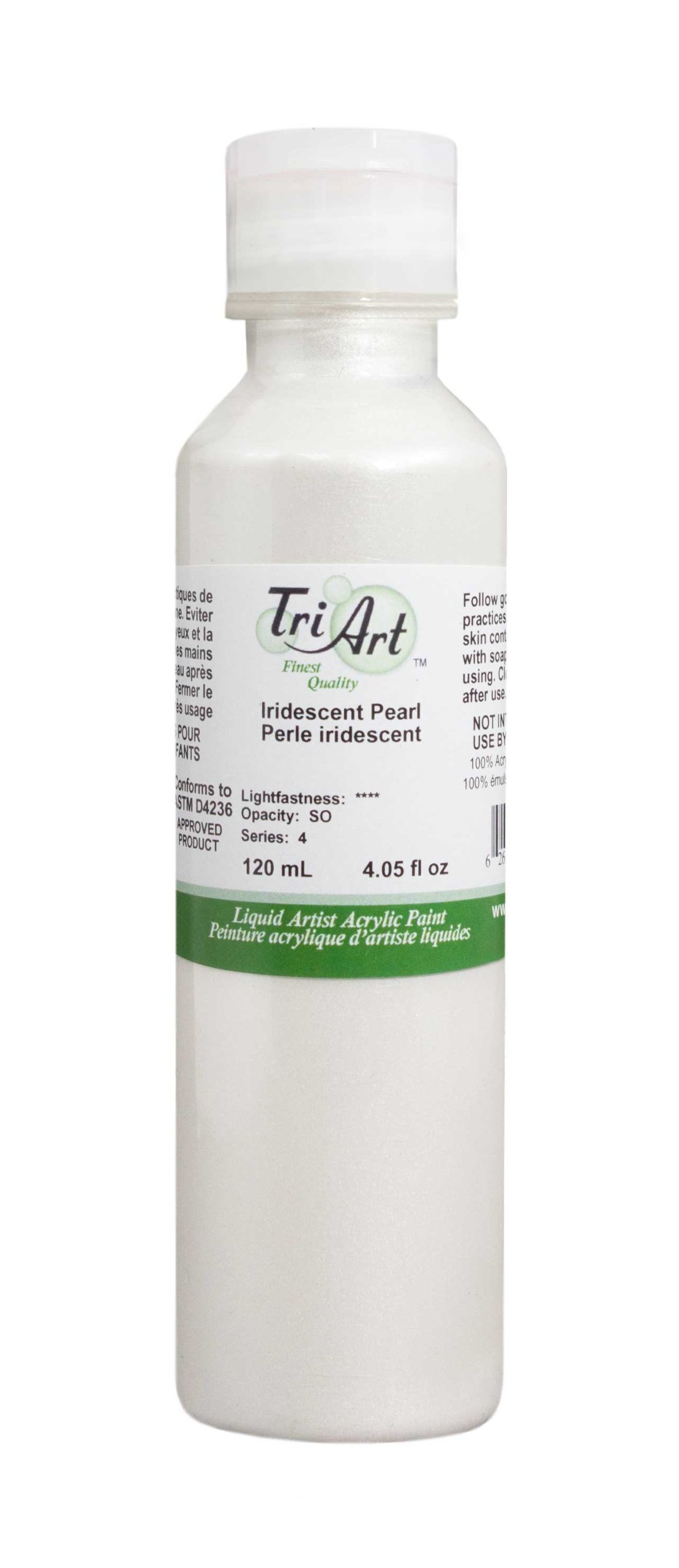 Tri-Art Finest Liquids Artist Acrylics, 120ml, Iridescent Pearl