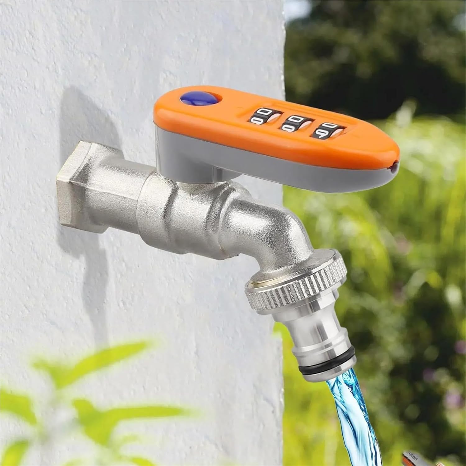 Water Lock for Outdoor Faucet Theft-Resistant Garden Hose Bib for Car Washing Valve Device for Rental Farm Yard Restaurant