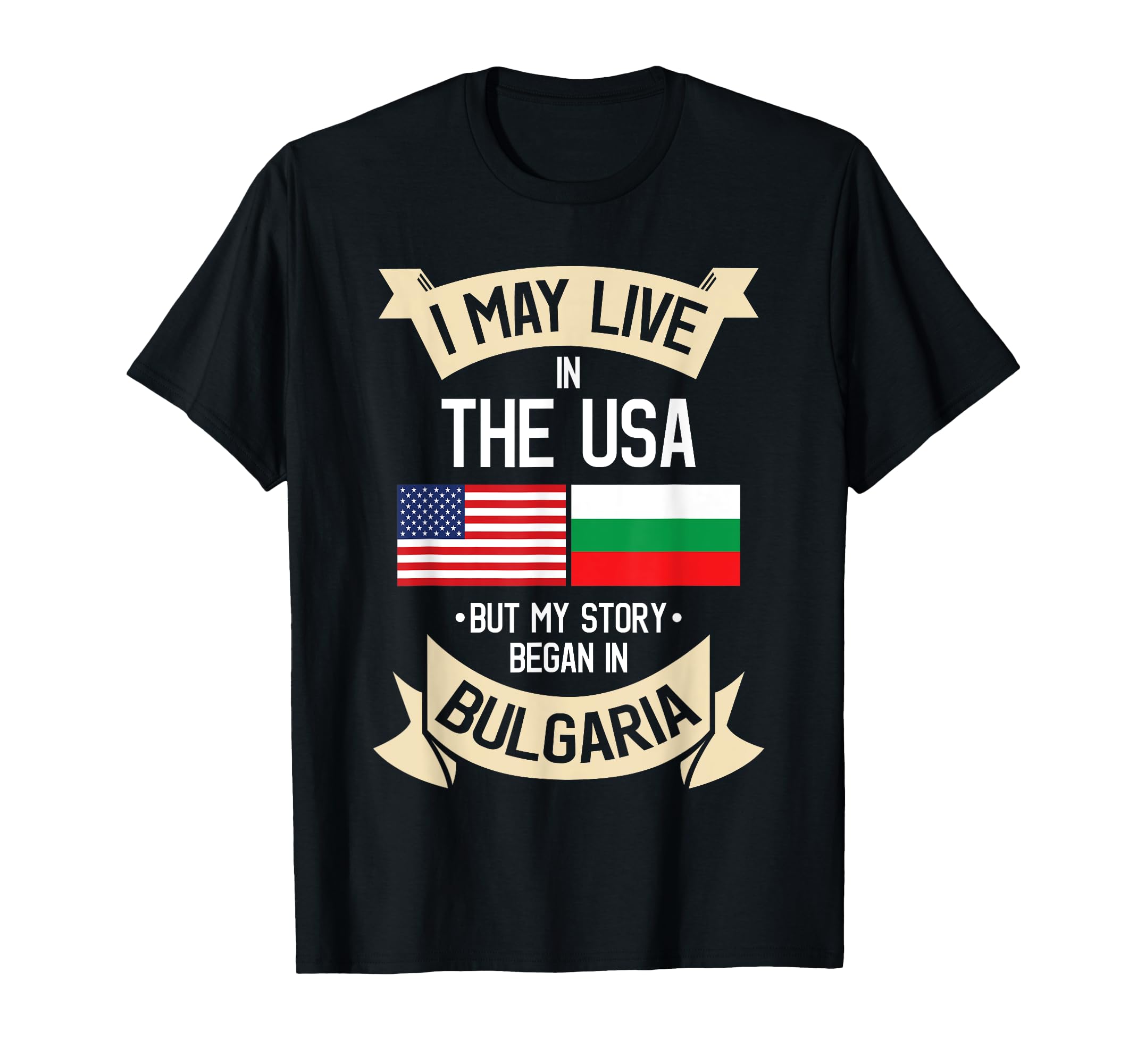 Bulgaria American Flag USA Bulgarian Roots Gifts Women Girls Kids Men T-Shirt