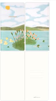 Matt Notebook 9x18 cm Keten Süresiz Haftalık Planlayıcı Kareli Cep Ajandası Manzara