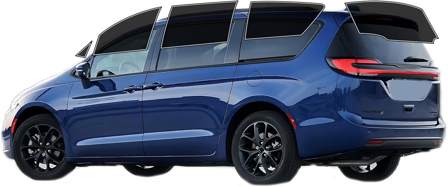 AUTOTEK Precut All Sides Windows Tint Film Cars Sun Blocking Protection Privacy Anti Shatter Glass Film Any Tint Shade kit for Chrysler Pacifica 2017-2020