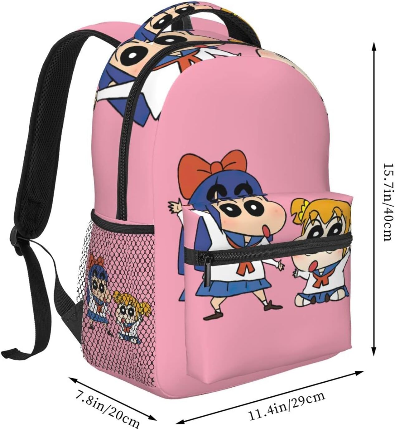 [ABKDCO] ポプテピピック リュックサック リュックサック PCバック ビジネスリュック 高校生 大容量 出勤する 学校に行く