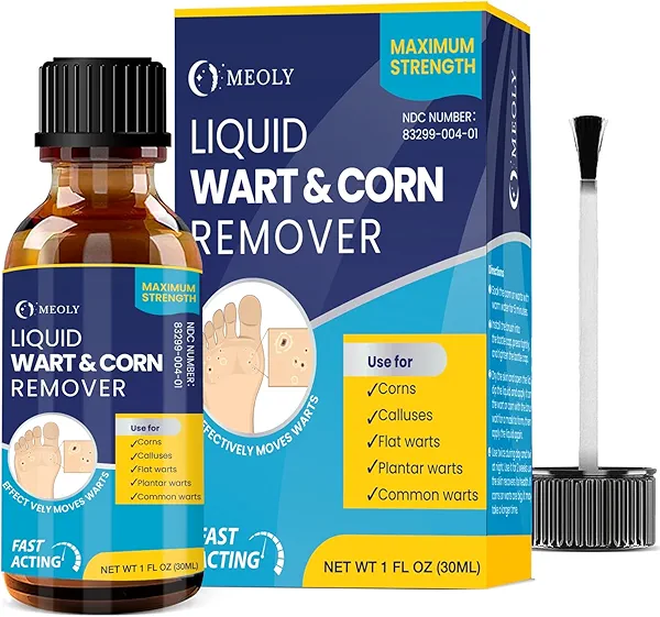 Salicylic Wart Removal Freeze Away: Fast-Acting Wart Removal Maximum Strength for Men and Women - Plantar Wart Genital Wart Corns Calluses 30 ML