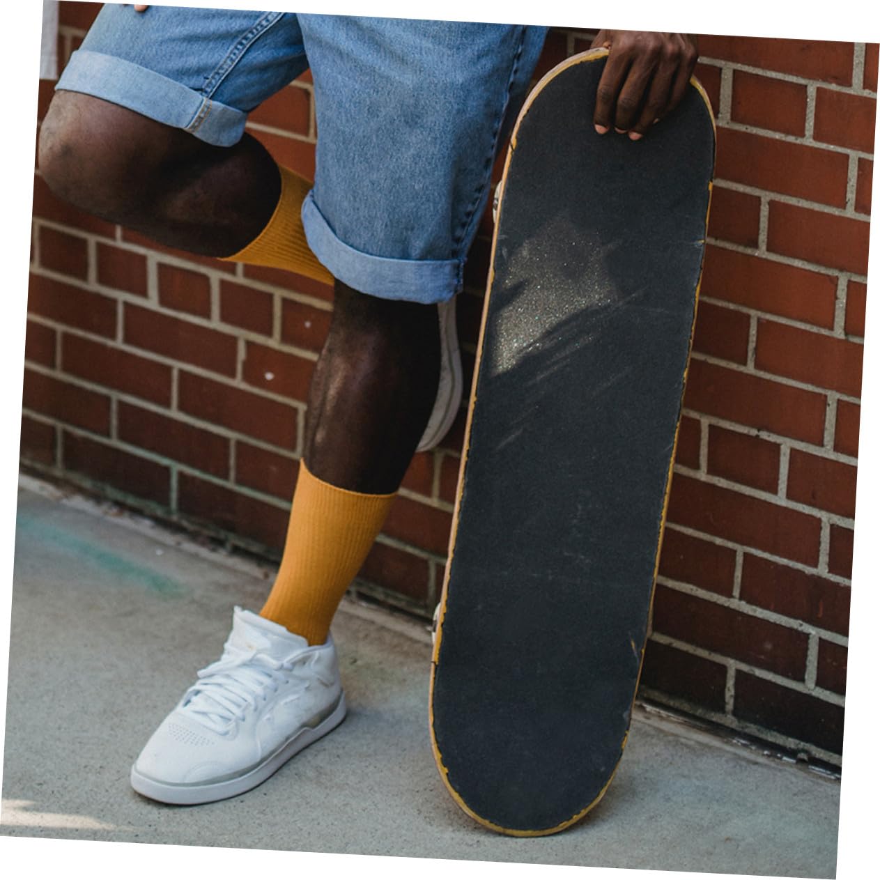Milisten 5 pièces Bandes Antidérapantes Skateboard Ruban Adhésif Noir Antidérapant Résistant Compatible Planche Skate et Longboard Facile à Poser