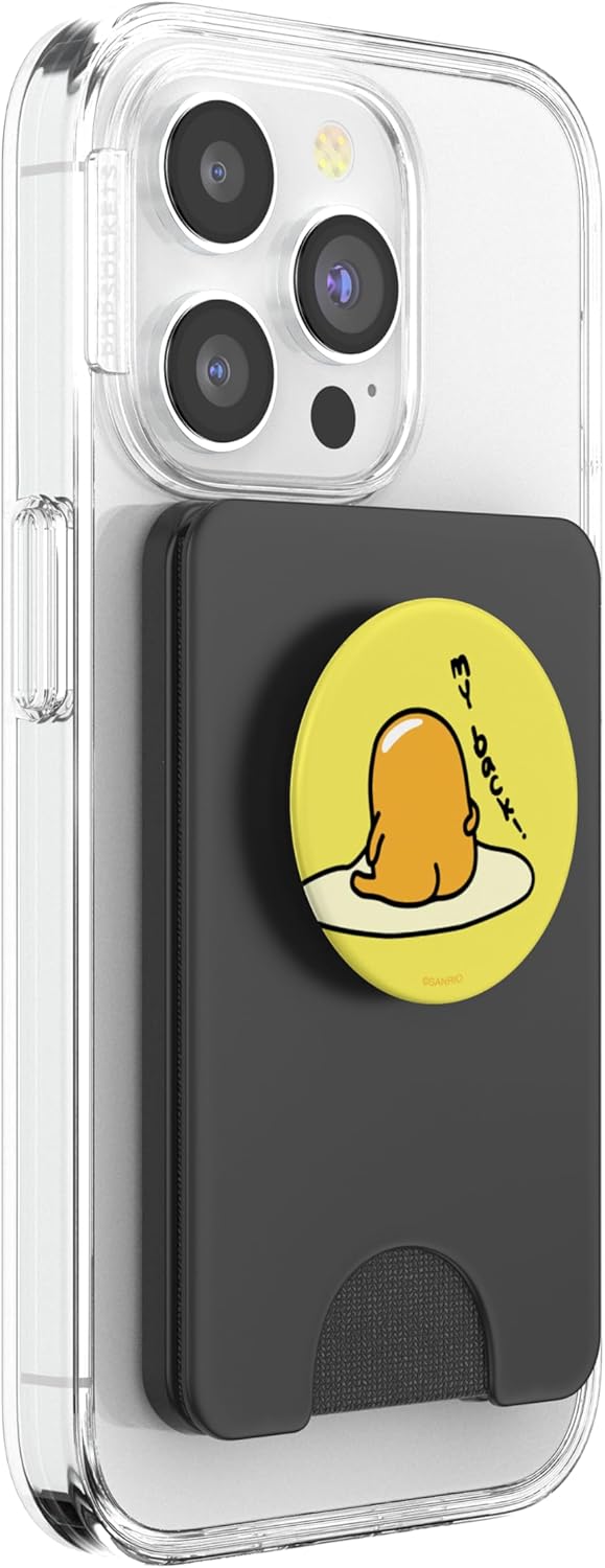 Gudetama The Lazy Egg My Back! PopSockets PopWallet for MagSafe
