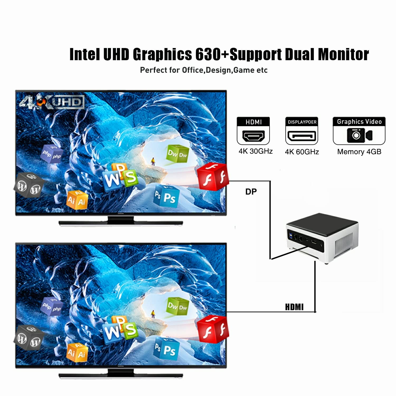 Mini PC Core i9 10880H Windows 11, Computador de Mesa, Processador