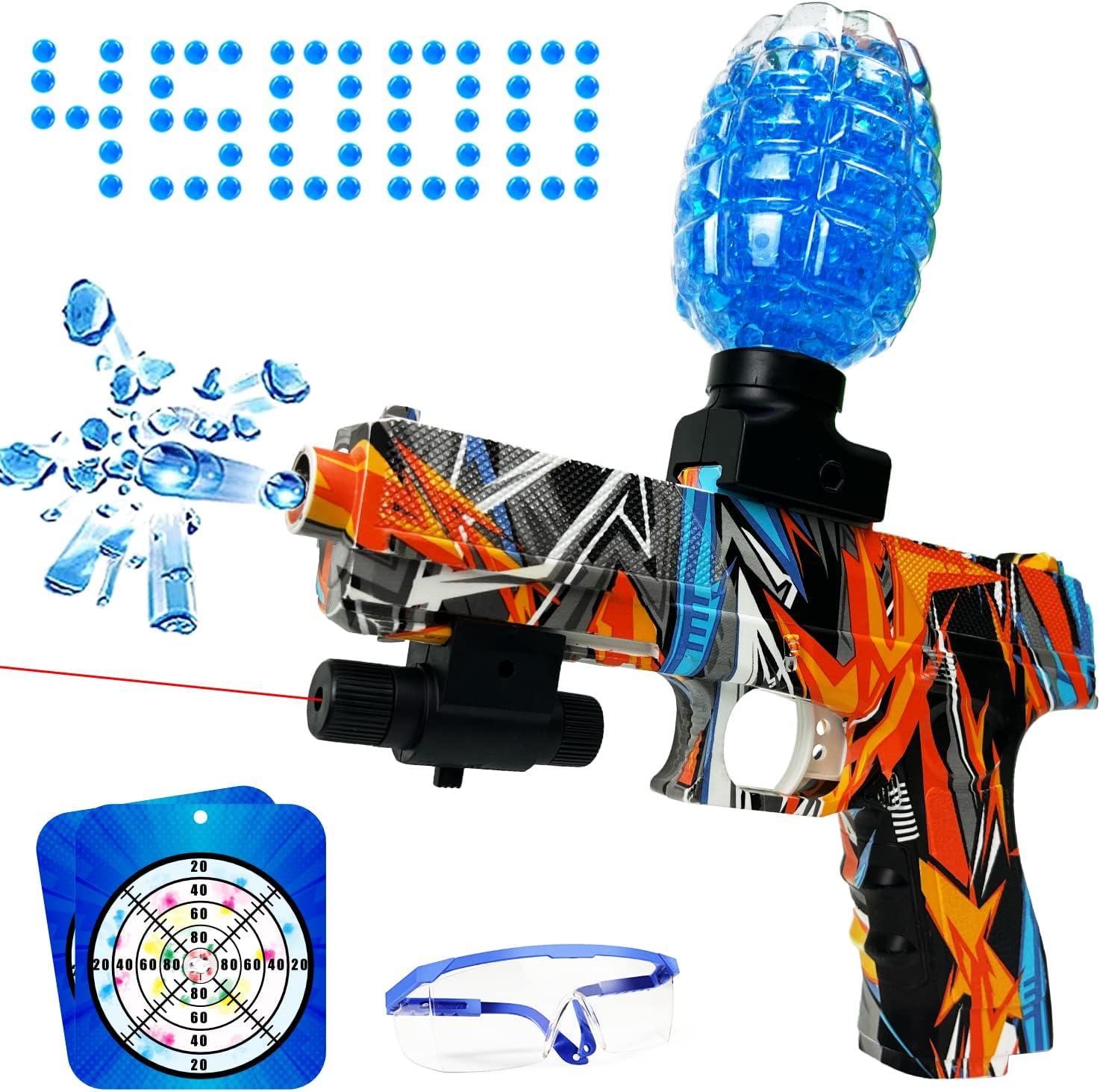 Buy Jokeney Gel Ball Blaster Splatter Ball Blaster with 45000 Gel