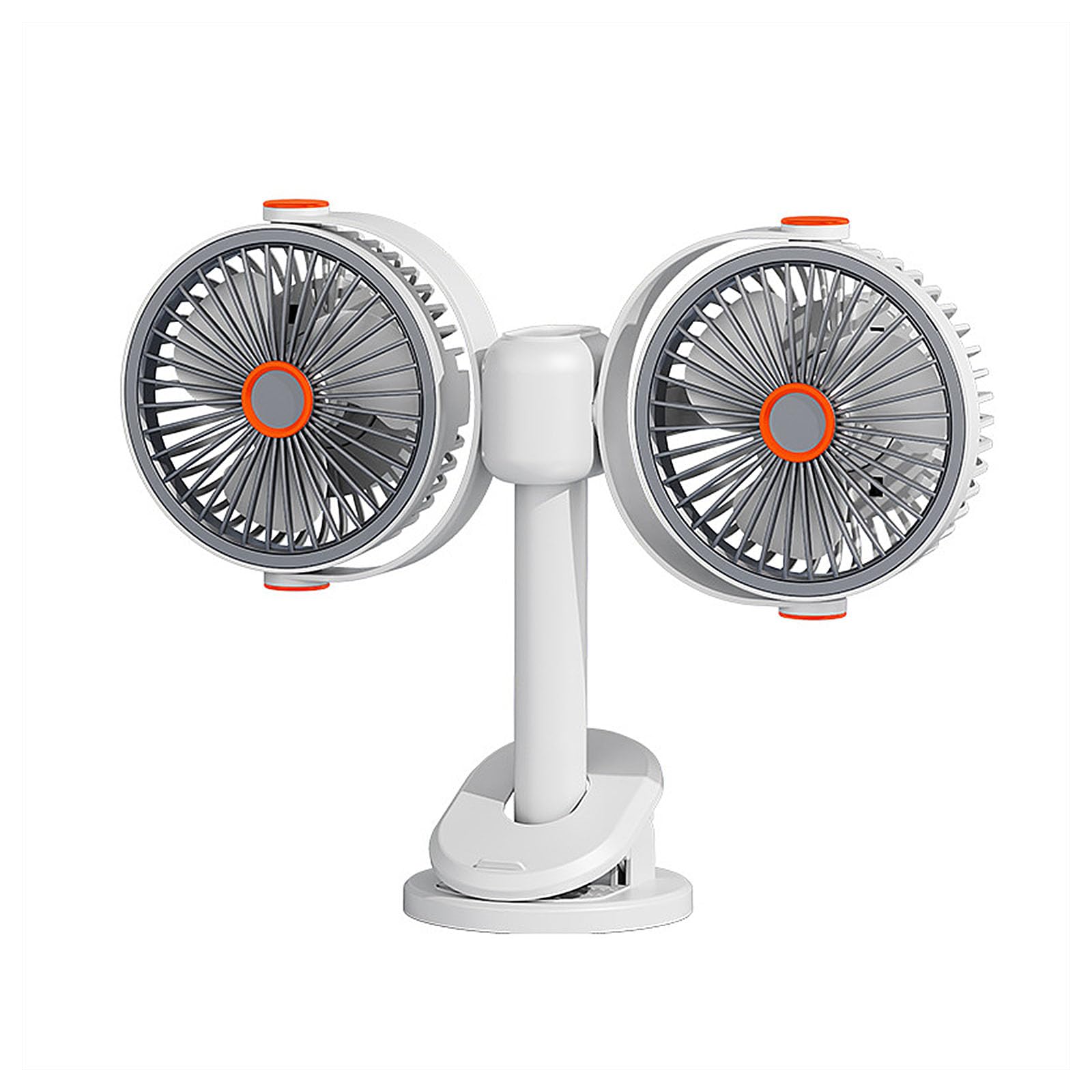 Ventilateur à pince portable USB C autonome pour usage intérieur et voyage