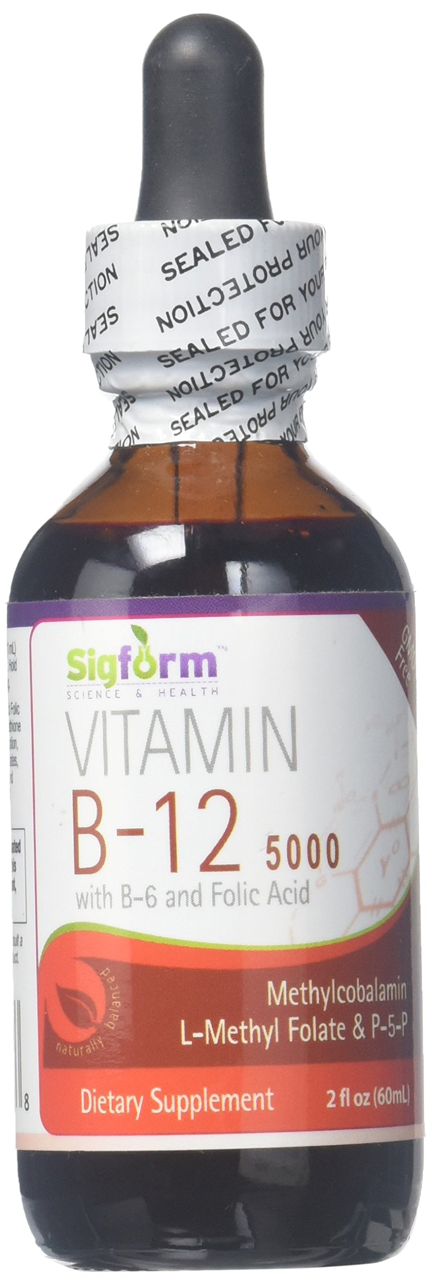 SIGFORM Vitamin B12 5000 Sublingual, 0.02 Pound