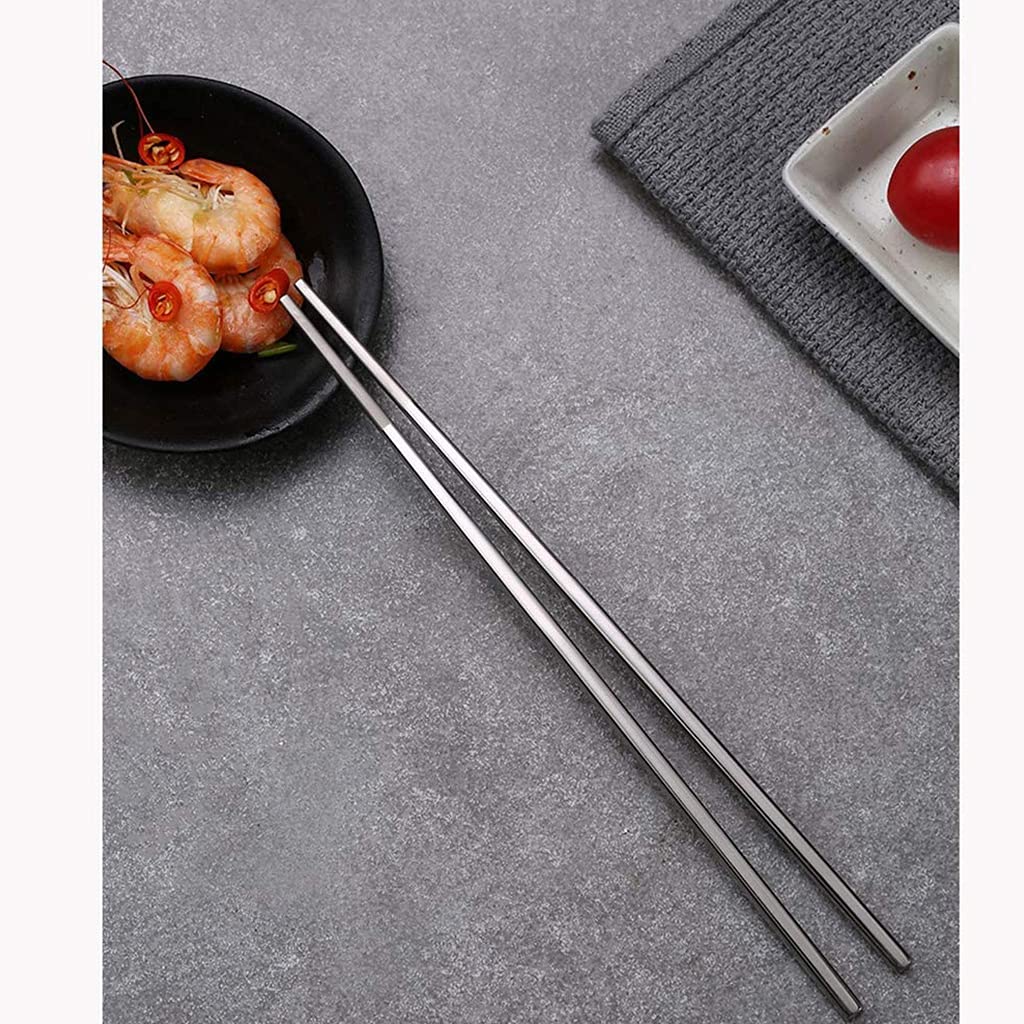 FAMMIX Palillos De Acero Inoxidable Reutilizable, 12 Pares De Palitos De Corte De Metal, Lavavajillas Japoneses De Palillo Coreano Chino Seguro, Liviano, Liviantes, Prepara A