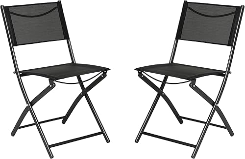 Miniatura 1 de Flash Furniture Brazos - Sillas plegables comerciales para interiores y exteriores, respaldosasientos Flex Comfort, marcos de metal, diseño plegable