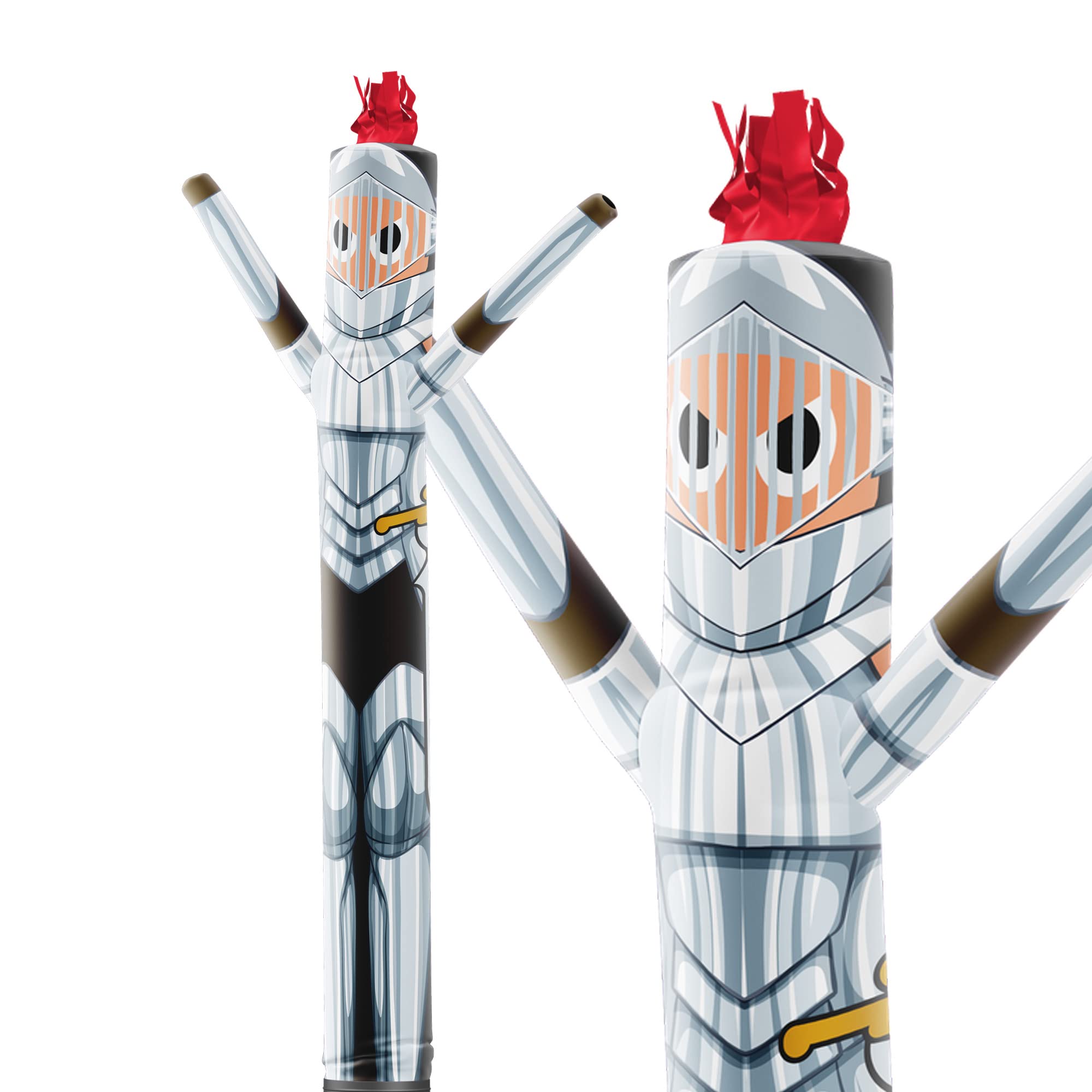 LookOurWay Air Dancers Inflatable Tube Man Attachment - 10 Feet Tall Wacky Waving Inflatable Dancing Tube Guy for Business Promotion - Blower Not Included - Mascot Character Animal Themed - Knight
