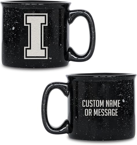 Miniatura 393 de Rico Industries NCAA Utah Utes - Taza de café personalizada de 12 onzas con logotipo grabado con láser profundo, taza de cerámica para acampar con